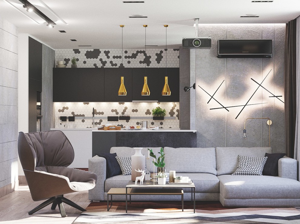 Москва 2016 г., Интерьер квартиры расположенной в ЖК Московский