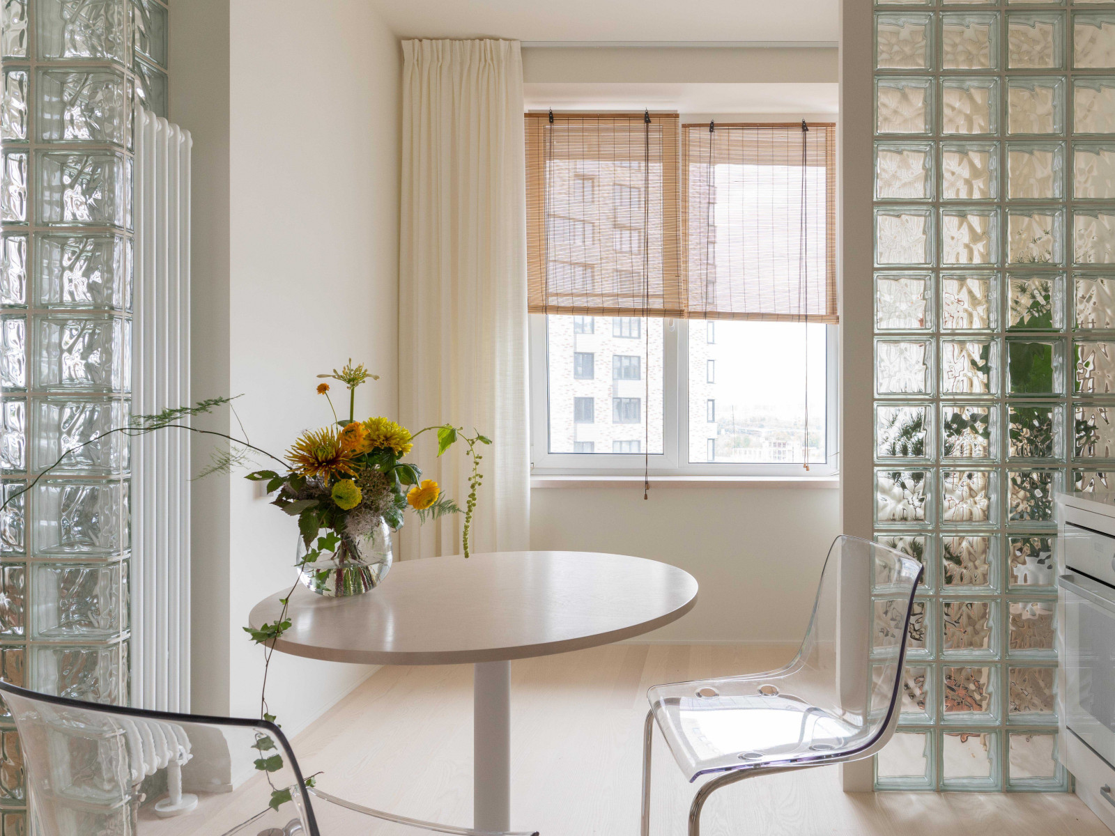 Квартира с стеклоблоками