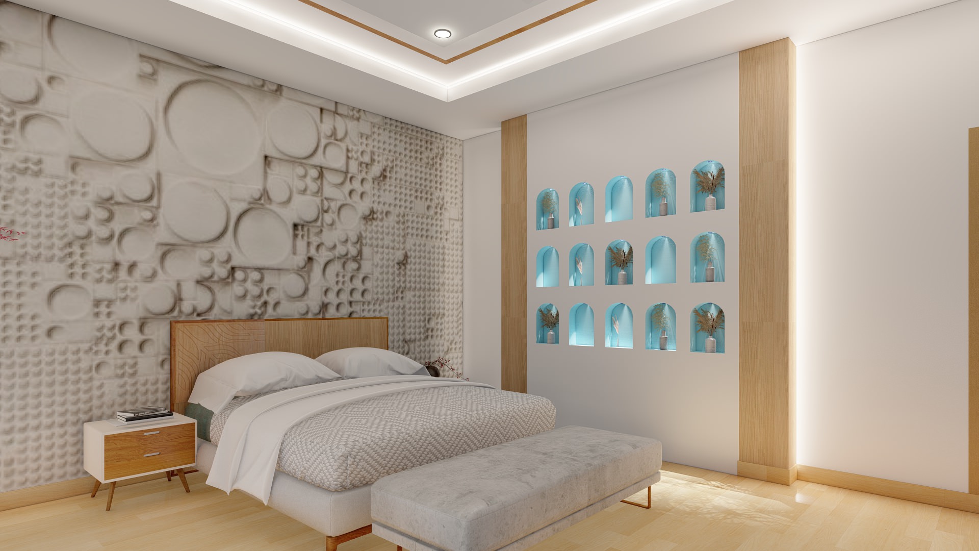 Contemporary Bedroom Makeover in Fulham