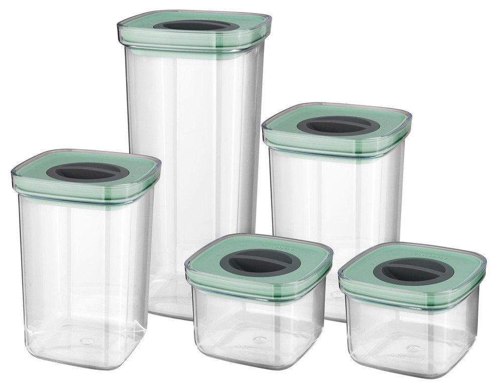 Leo Smart Seal Food Container Set (5x), Green