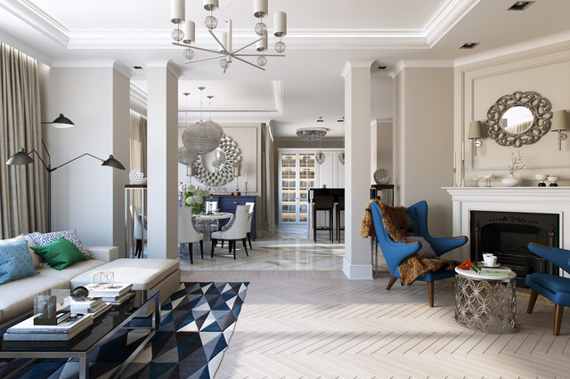 Blue accent transitional-rendering