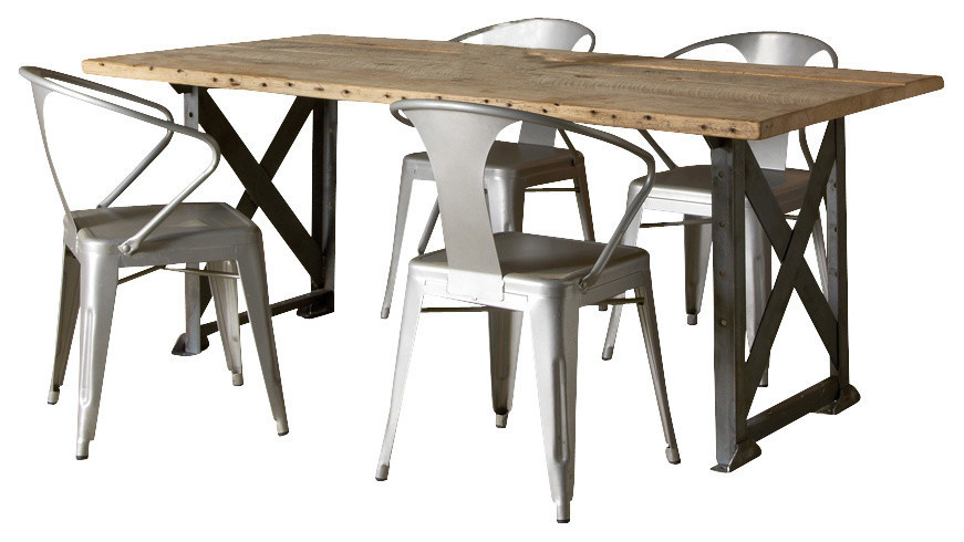 Industrial Factory Reclaimed Wood Table, Thick, 72x36