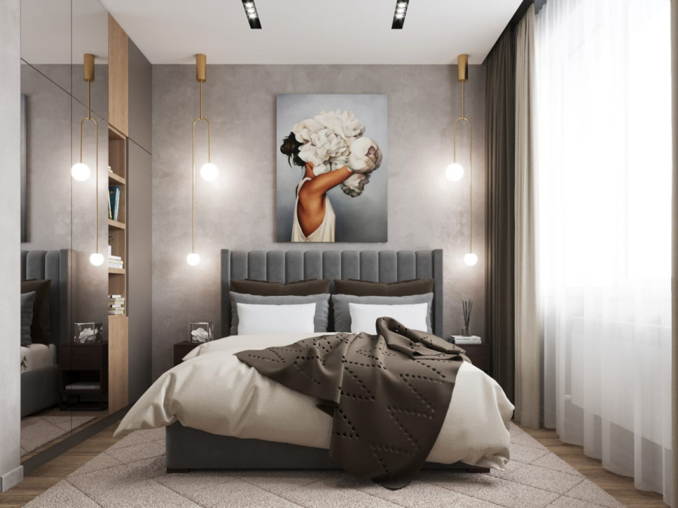 Квартира в современном стиле с кофейными оттенками