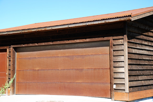 Rusted Steel Rusted Steel Rustic Shed