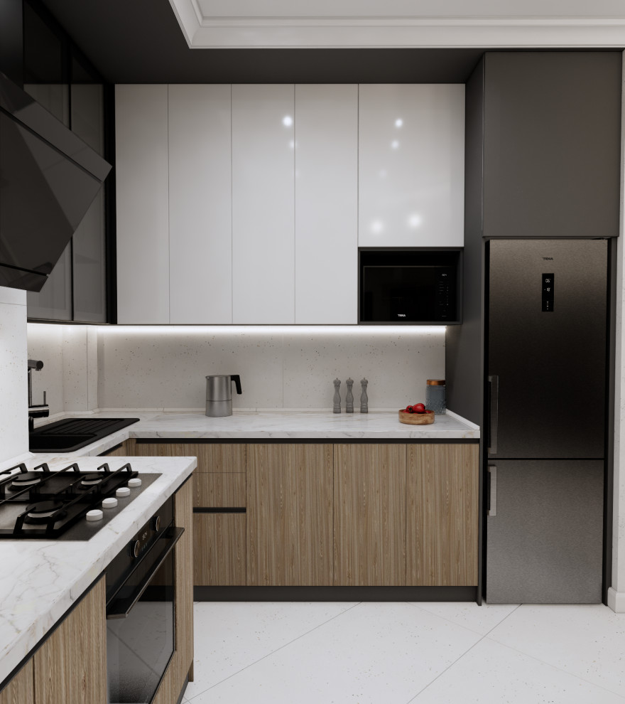 Вид на кухонный гарнитур