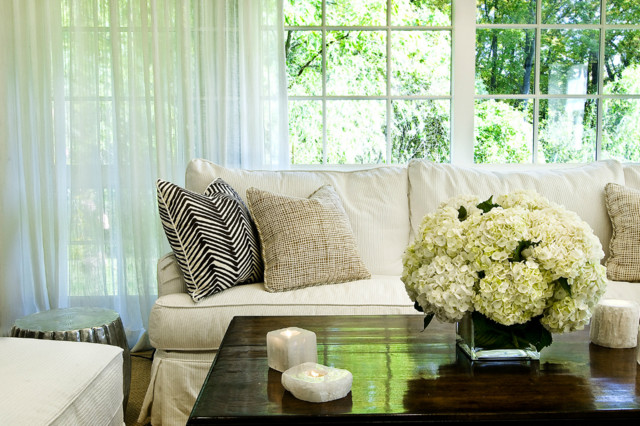 Poolhouse transitional-living-room