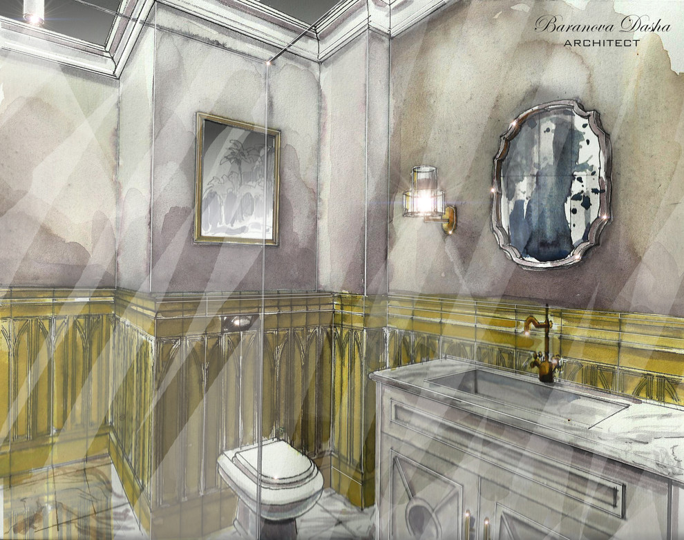 Проект таунхауса в Новой Москве площадью 300 кв м. В процессе реализации