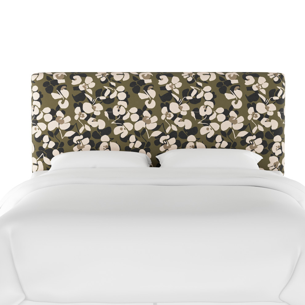 Headboard, Color Block Floral Lg Camo, Full Contemporary Headboards
