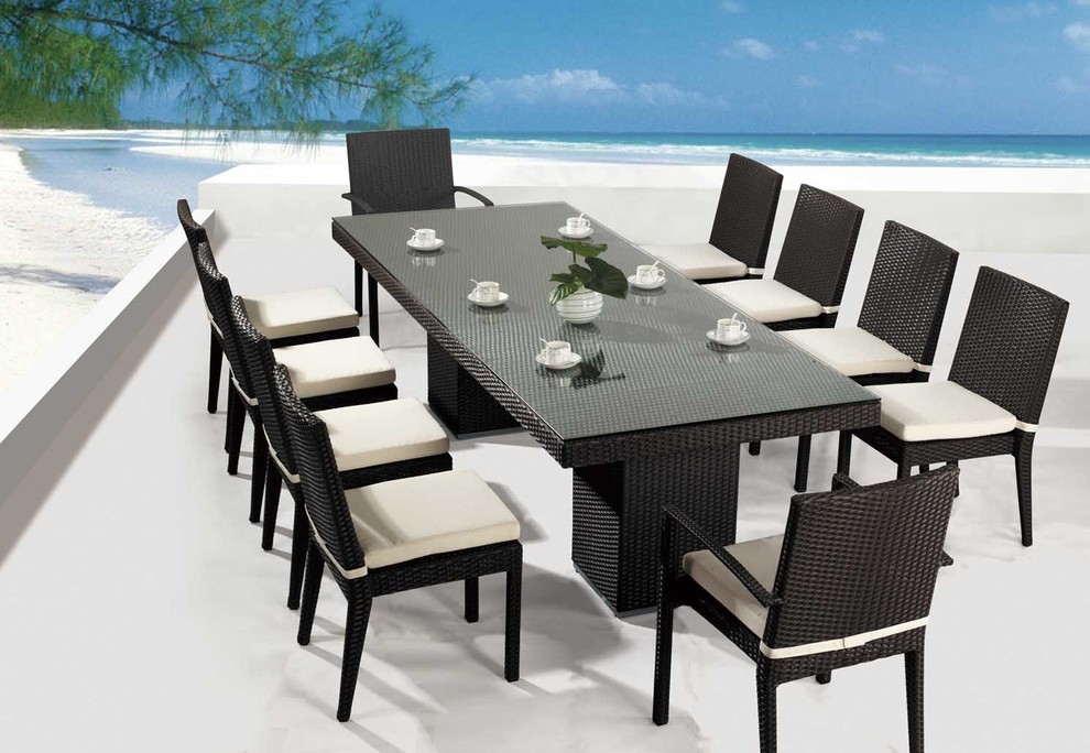 Miami Outdoor Dining Set, Seats 10
