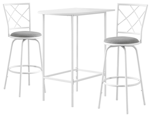 Bar Table, 36" Rectangular, Small, White