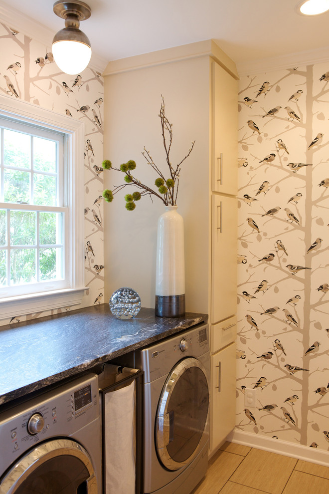 Inspiration for a transitional laundry room in Raleigh.