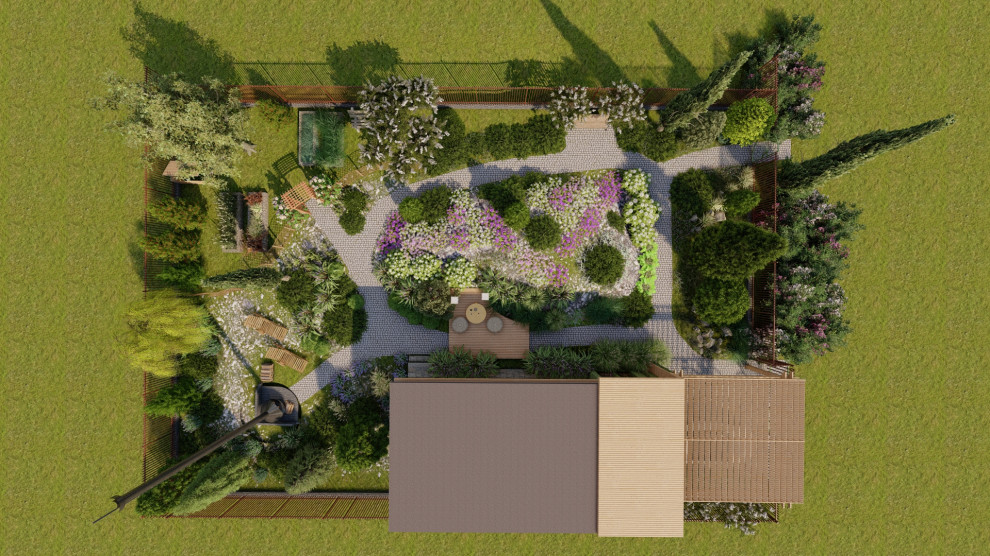 Каменистые устройства на участке 7 соток. "День/Ночь"