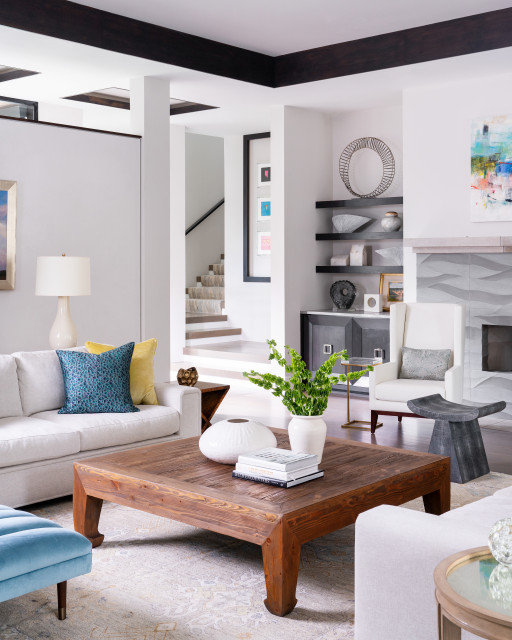 Preston Hollow VII contemporary-living-room