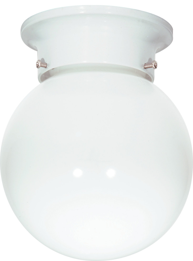 Nuvo 1Light Incandescent Outdoor Light Fixture, White Contemporary