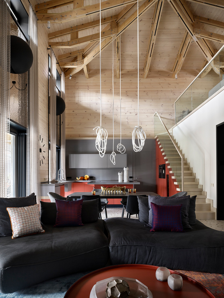 Интерьер загородного дома по проекту Павла Лопанова