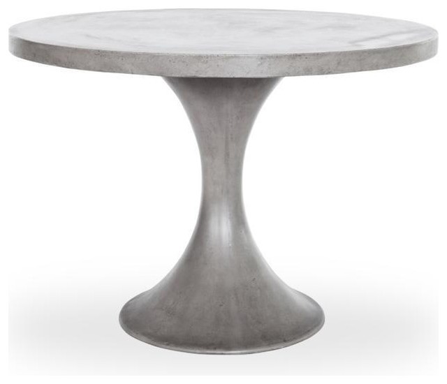 Nathan 43 Round Concrete Dining Table, Round Concrete Dining Table