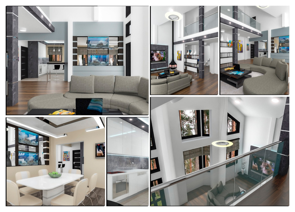 Дизайн-проект 2-х этажного жилого дома