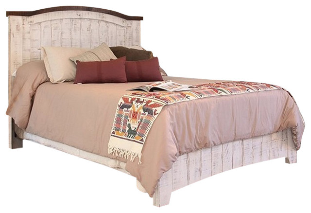 Anton Distressed White Bed Farmhouse Platform Beds By Burleson Anton Distressed White Bed Farmhouse Platform Beds By Burleson Home Furnishings