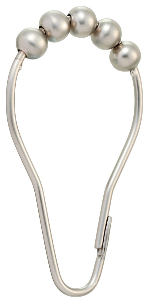 Moen Shower Curtain Rings, 12-Pack, Brushed Nickel