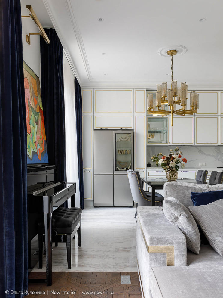 Квартира на Крестовском в стиле современная классика - 125 м²