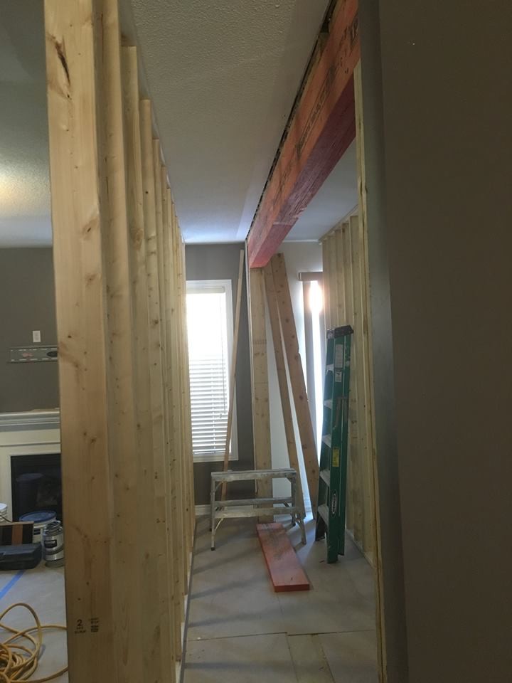 Open Concept main floor with double sized kitchen remodeling