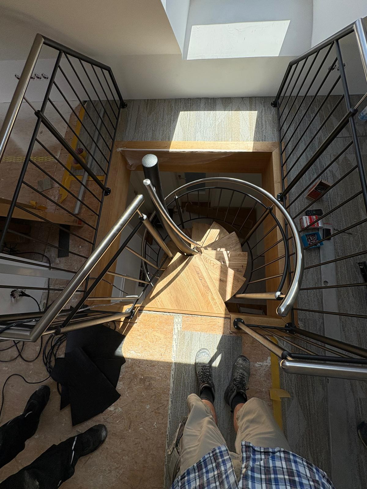 Dachumbau mit Wendeltreppe