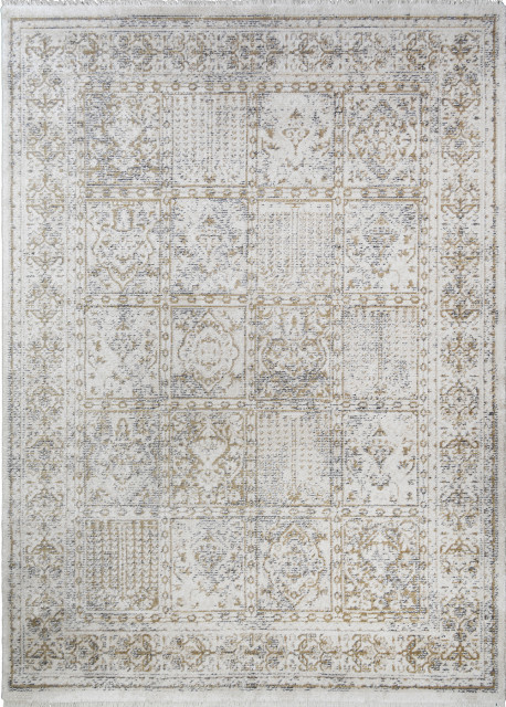 Oxford Cresswell Traditional Area Rug, Ivory, 9'2"x12'6"