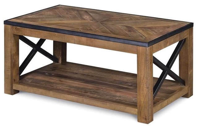 Magnussen Penderton Wood Small, Small Wooden Rectangle Coffee Table