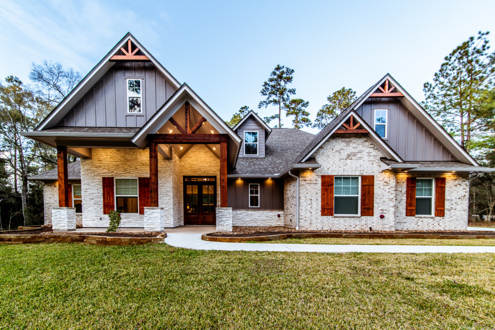 Texas Hill Country Refined Rustic Rustic Exterior Houston by J