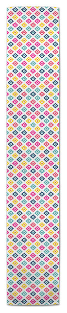 Summer Colorful Ikat 16x72 Table Runner