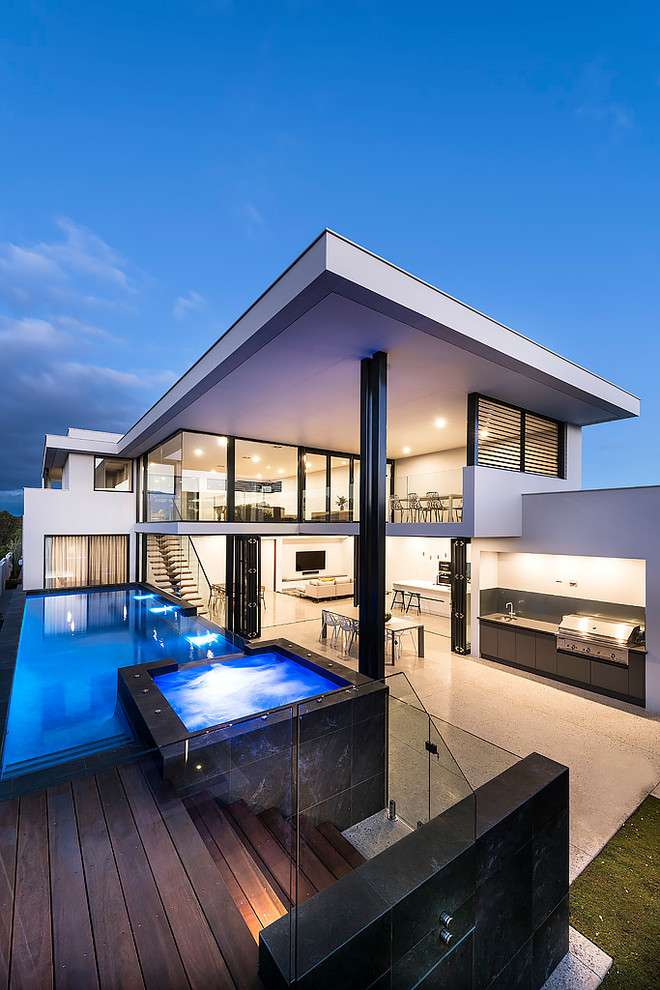Design ideas for a modern exterior in Perth.