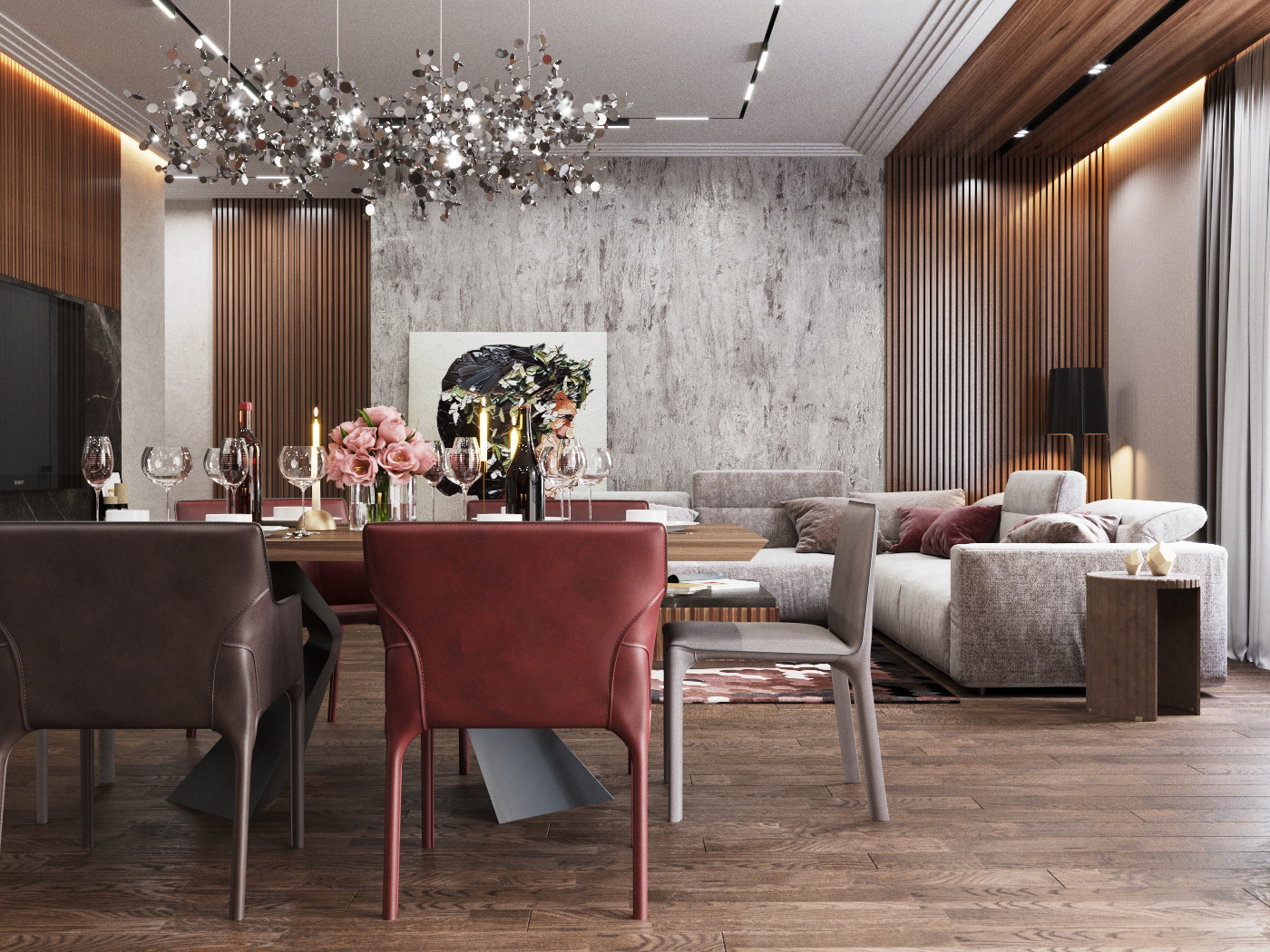 Кухня-гостиная в ЖК "Бульварный переулок"