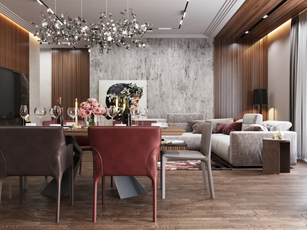 Кухня-гостиная в ЖК "Бульварный переулок"