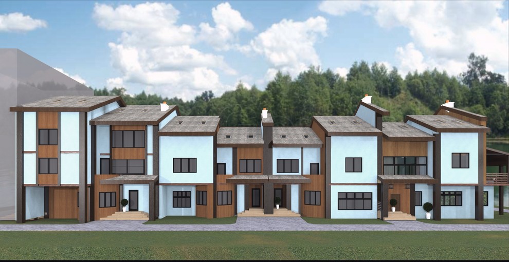 Серия фасадов в п. FamilyClub