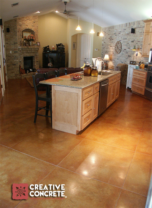 Kitchen - rustic kitchen idea in Austin