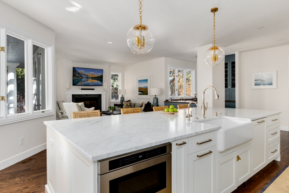 Transitional kitchen photo in Denver