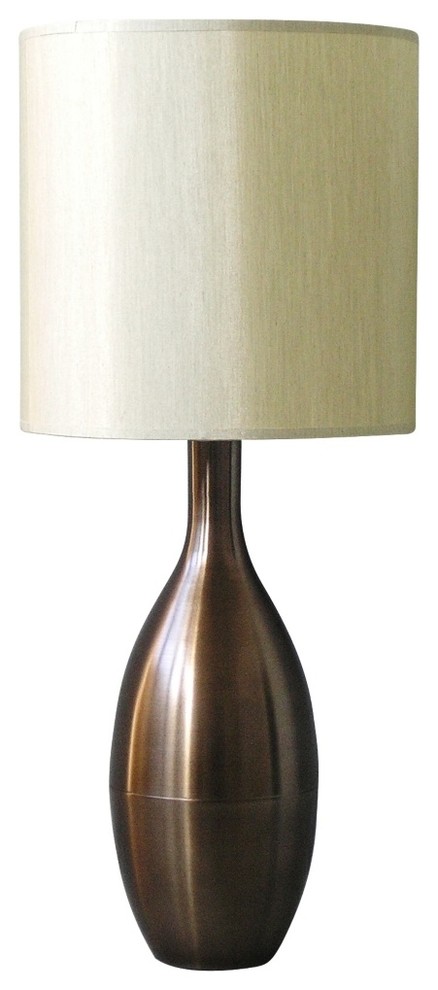 Contemporary Babette Holland Juggler Mocha Table Lamp