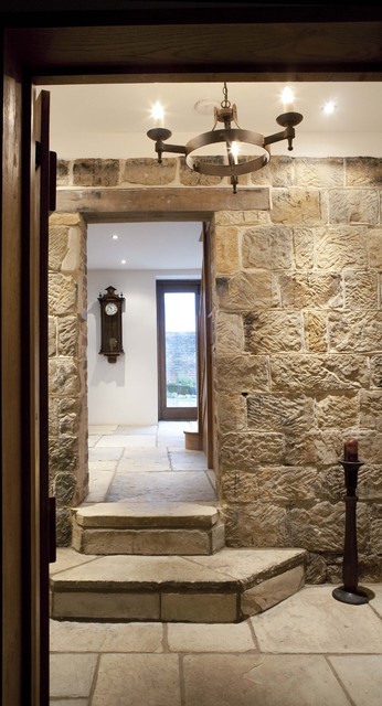 Eclectic Farmhouse Hallway country-hall