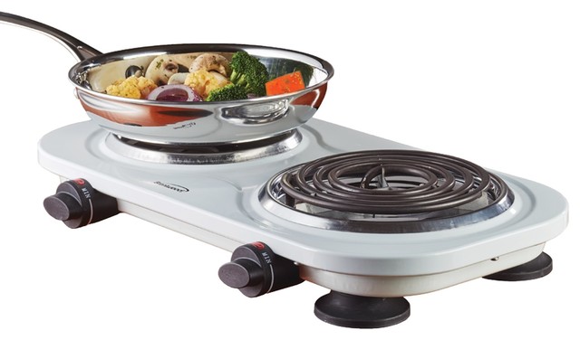 Bwood Electric 1 500 Watt Double Burner Contemporary Hot Bwood Electric 1 500 Watt Double Burner