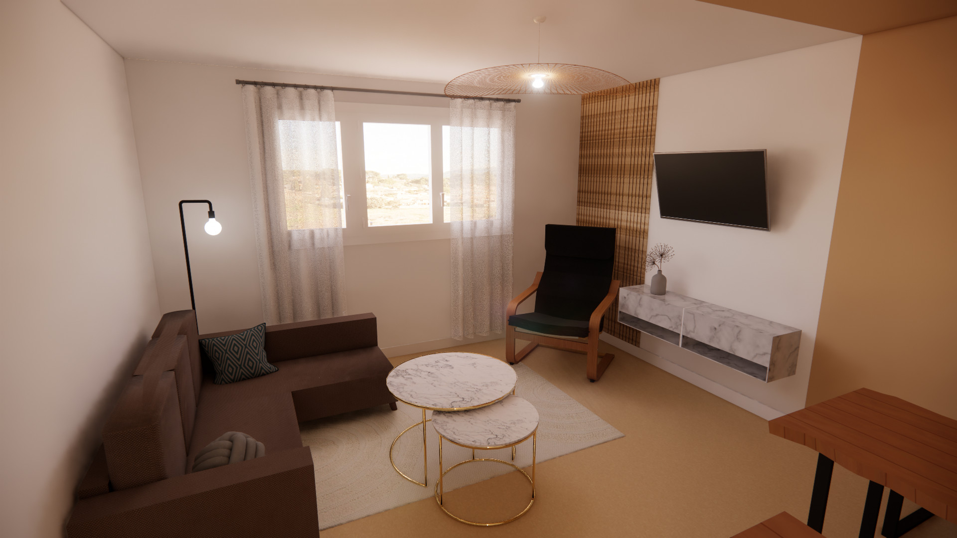 Inspiration for a modern home design remodel in Marseille