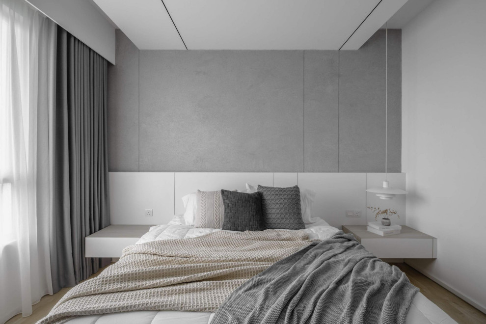 Inspiration for a contemporary bedroom in Melbourne.