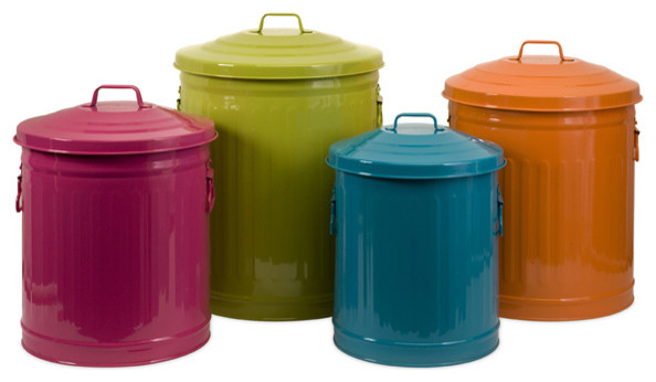 Colorful Brights Storage Cans, Set of 4