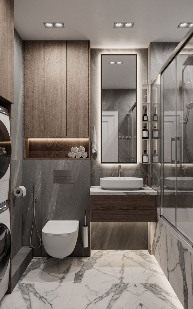 Дизайн-проект трехкомнатной квартиры 80 кв.м. Проект 2024г.