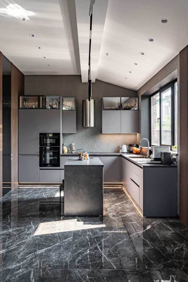 Проект кухни в частном доме