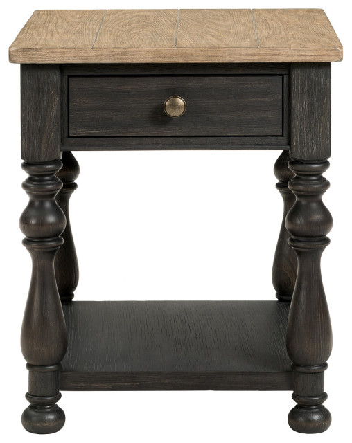 Riverside Furniture Barrington Two Tone Side Table Traditional Side Tables And End Tables