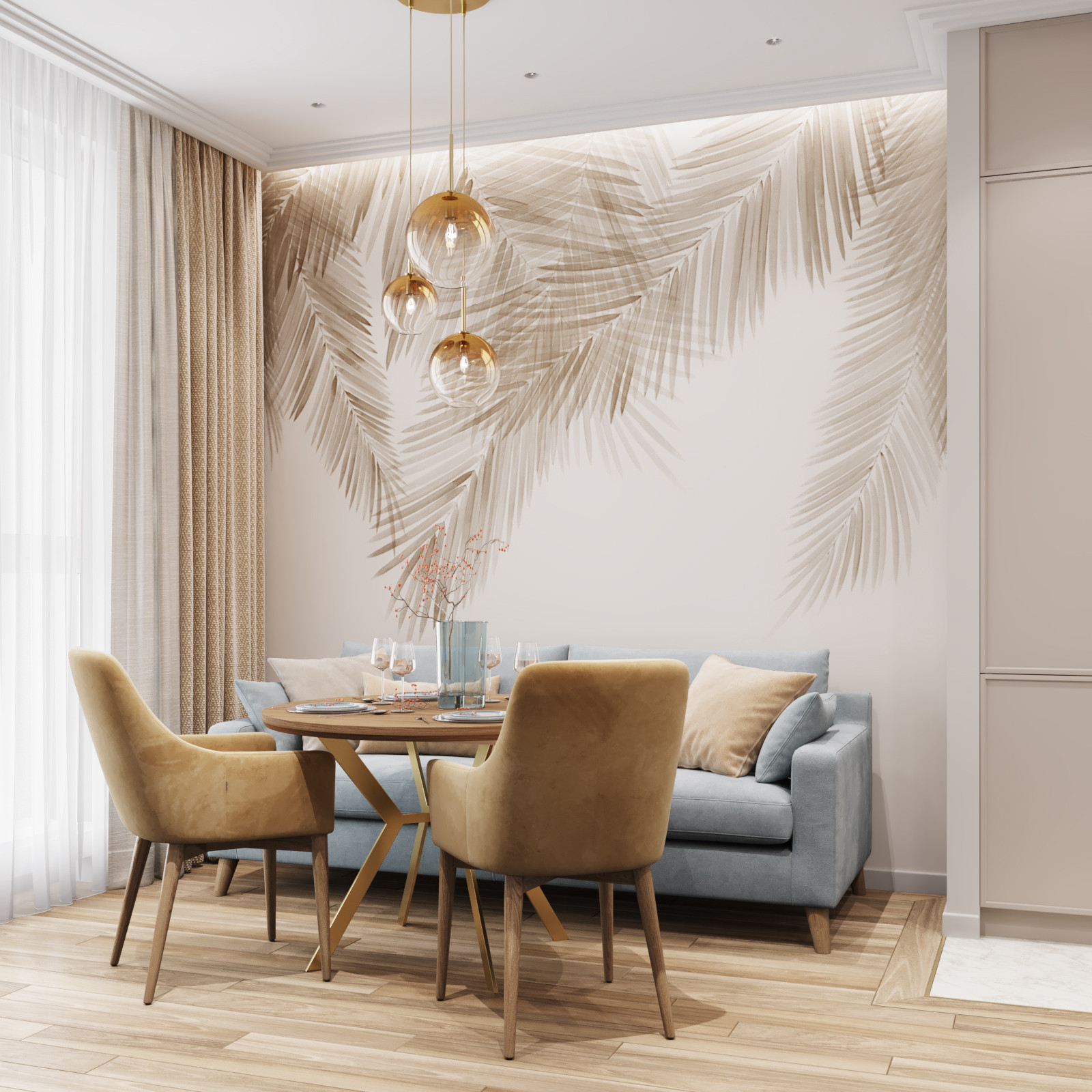 Дизайн-проект квартиры в ЖК Скандинавия