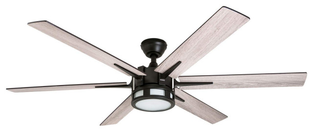 Honeywell Kaliza Modern Ceiling Fan With Light and Remote, 56", Bronze