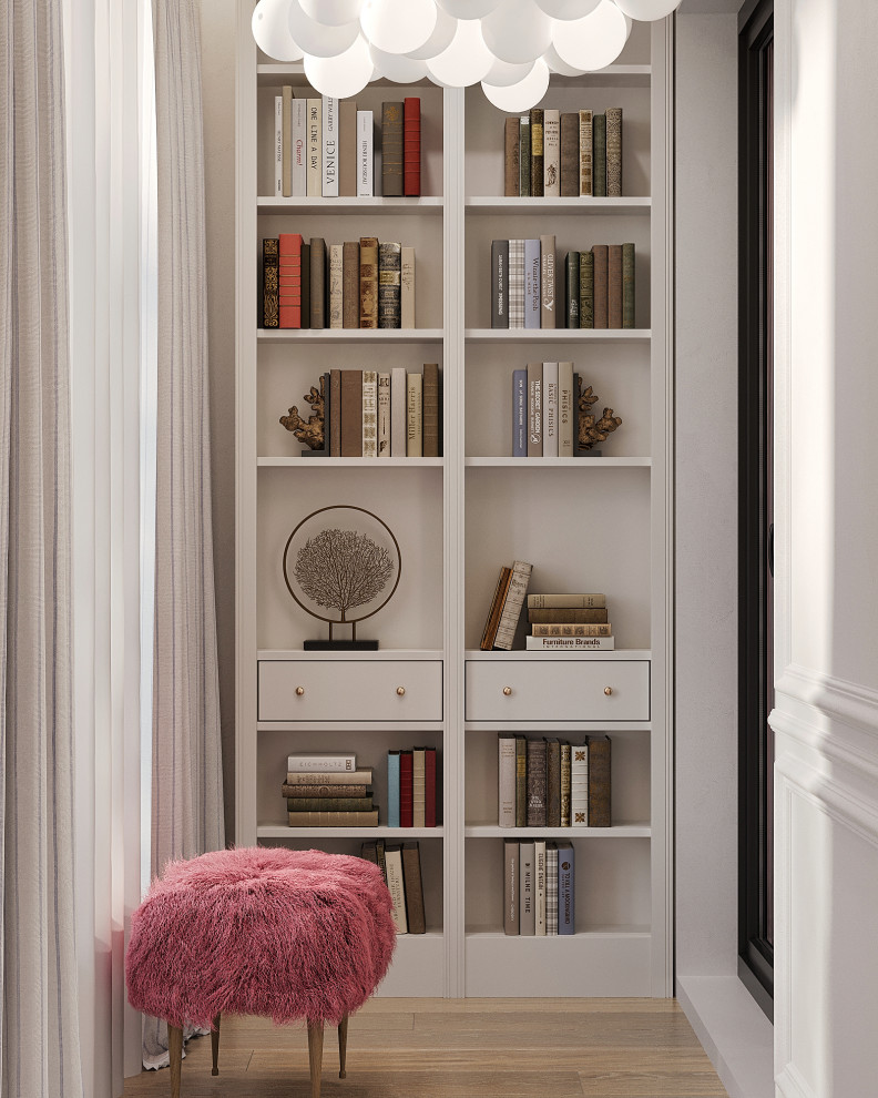 Стильный интерьер с элементами ар-деко в ЖК Петровский квартал на воде - 99 м2