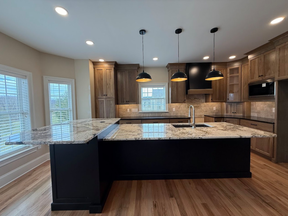 Transitional Hickory Kitchen Remodel