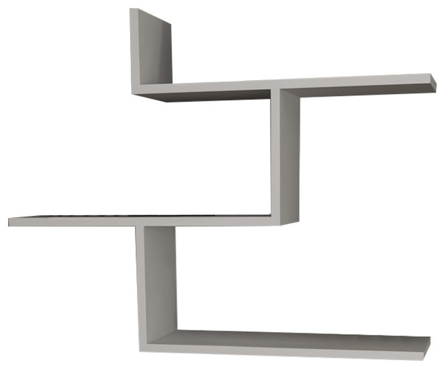 Wagner 35''x28''x9'' Modern Minimalist Wall Shelf Contemporary Display And Wall Shelves by